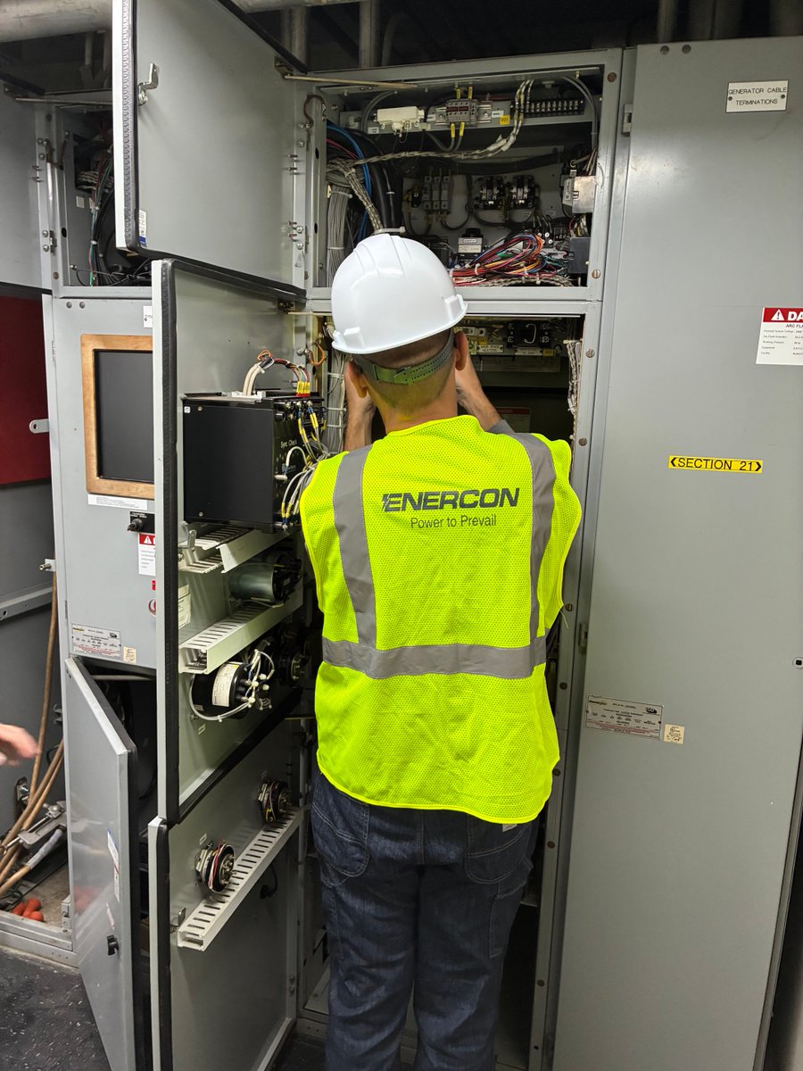 EnerconPower's tweet photo. Power doesn’t stop at startup and neither do we. From commissioning and preventative maintenance to emergency troubleshooting and system upgrades, Enercon’s field service team is built to support critical power systems wherever they’re needed.

 https://t.co/f3BeYUGfq9 https://t.co/9D9PQTWBRS