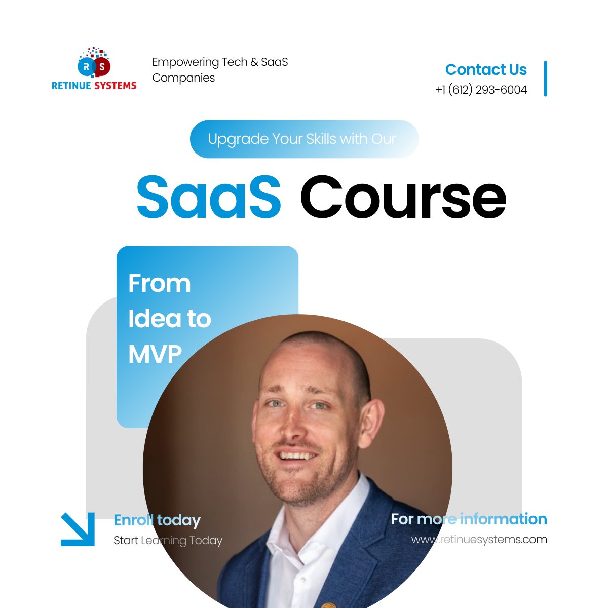 RetinueSystems's tweet photo. Our "From Idea to MVP: Your First SaaS Product" course, thought by Casey Flynn, Agile coach at Thompson reuteurs, guides you through the essential steps of taking your SaaS idea from concept to MVP.

Enroll today and start learning: https://t.co/b7B1x0ncZB

#SaaS #Startup #MVP https://t.co/5koQgGgNJO