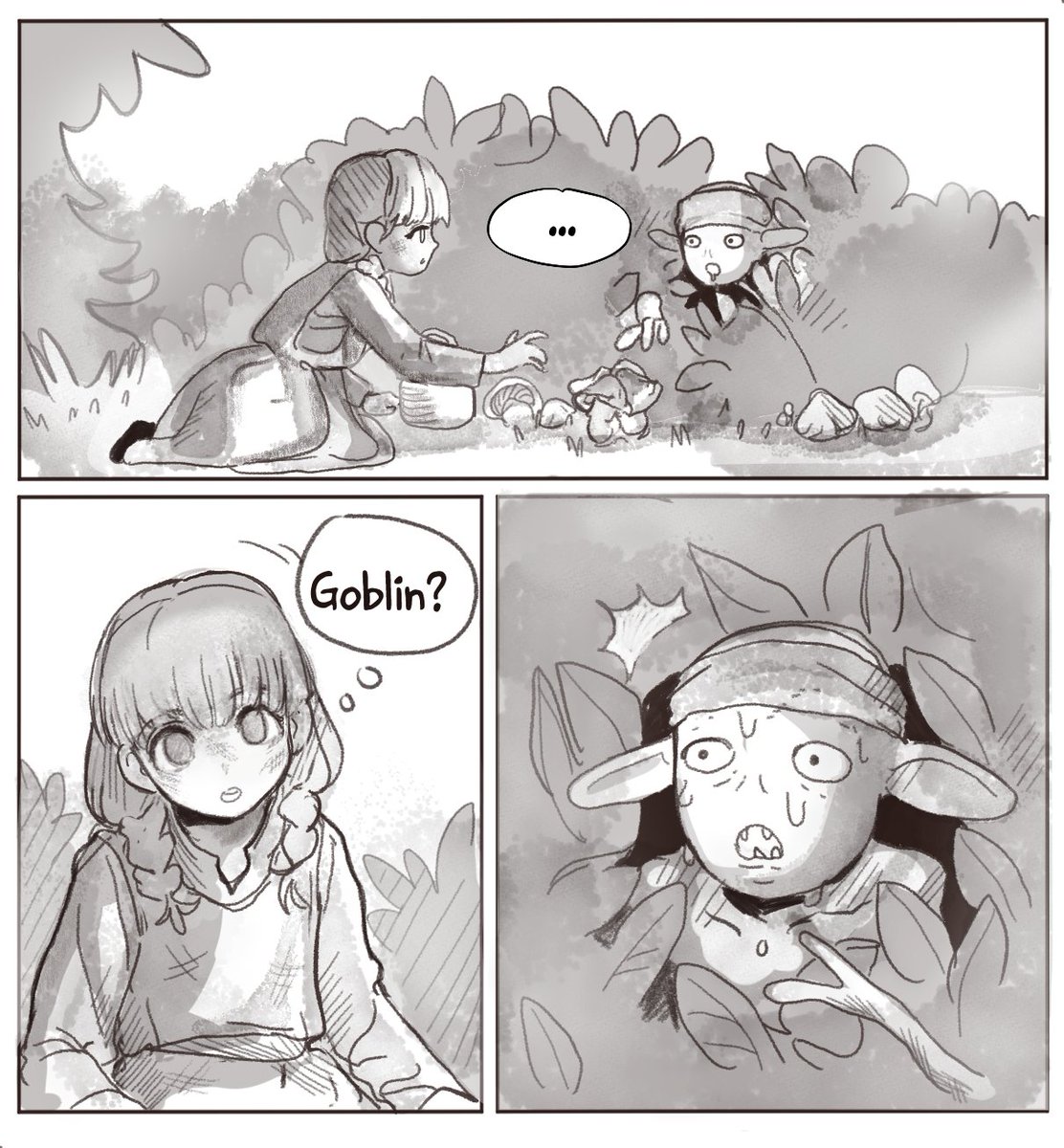 101ho_'s tweet photo. An Abused Girl and a Goblin #1 https://t.co/D5Q6MrLAAc
