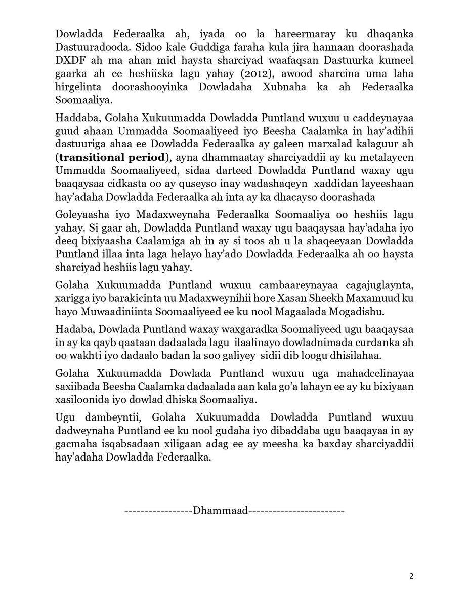 Puntland State House tweet media