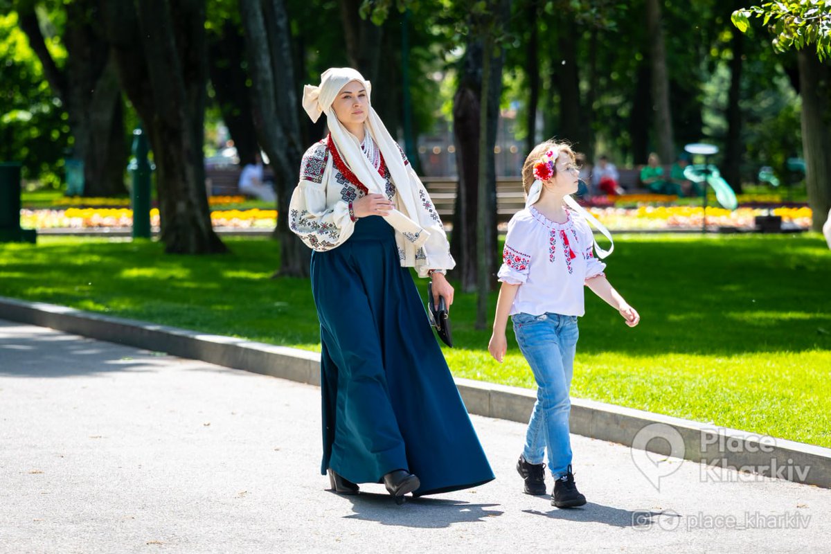 BohuslavskaKate's tweet photo. Kharkiv today celebrates vyshyvanka day! https://t.co/PiMv1DQL2h