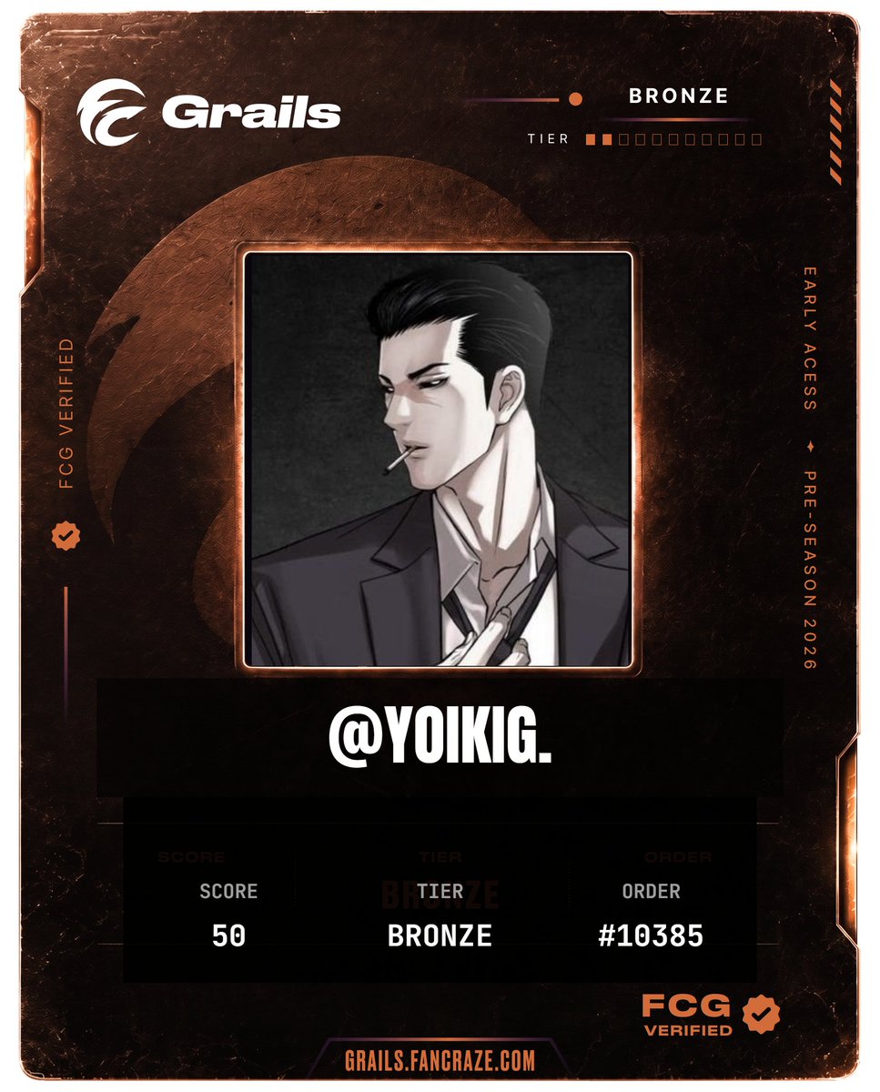 YoikiG's tweet photo. just claimed my FC Grails Pavilion Pass. cricket cards onchain, dropping soon. join my squad ↓

https://t.co/Ncd3Auag2z https://t.co/aFjgauihR5