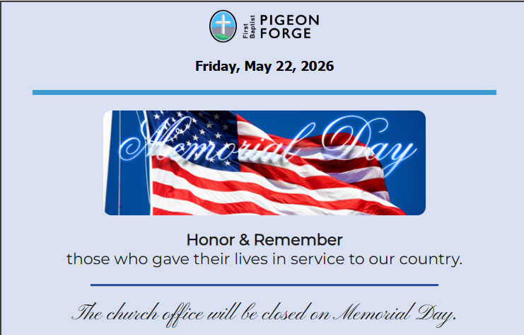 fbcpf's tweet photo. (👉News link in our bio) 👋Hi, #CampusOutreach staff &amp; students! Register by June 7 for #VacationBibleSchool!🔦 The church office will be closed for Memorial Day.🇺🇸
#MemorialDay #BibleStudy #FBCPF #localevents #worshipwithus #localbaptistchurch #localchurch #weeklyworship https://t.co/pje9bfZas3