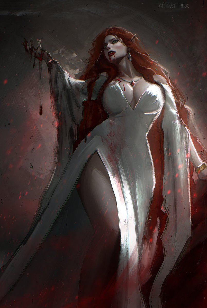 artwithka's tweet photo. No Ai. Made on Procreate with love for Dark Fantasy!🖤 https://t.co/kIoT4Xxmbp