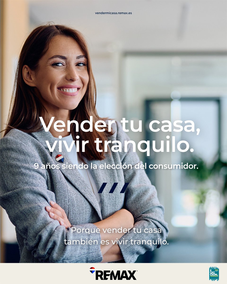 REMAXESPANA's tweet photo. Vender tu casa no debería ser un proceso lleno de dudas… sino de tranquilidad 🏡

Asesoramiento, estrategia y profesionales que te acompañan en cada paso 🤝

Porque vender tu casa también es vivir tranquilo. https://t.co/BjCVLSpjw2

#REMAXEspaña #VenderMiCasa https://t.co/QgqHXMitso