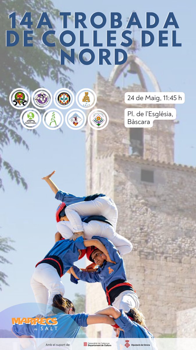 Marrecs's tweet photo. Amb ganes de trobar-nos amb totes les colles del nord aquest diumenge a Bàscara!

#castellers #castells https://t.co/UpMaDUryFi