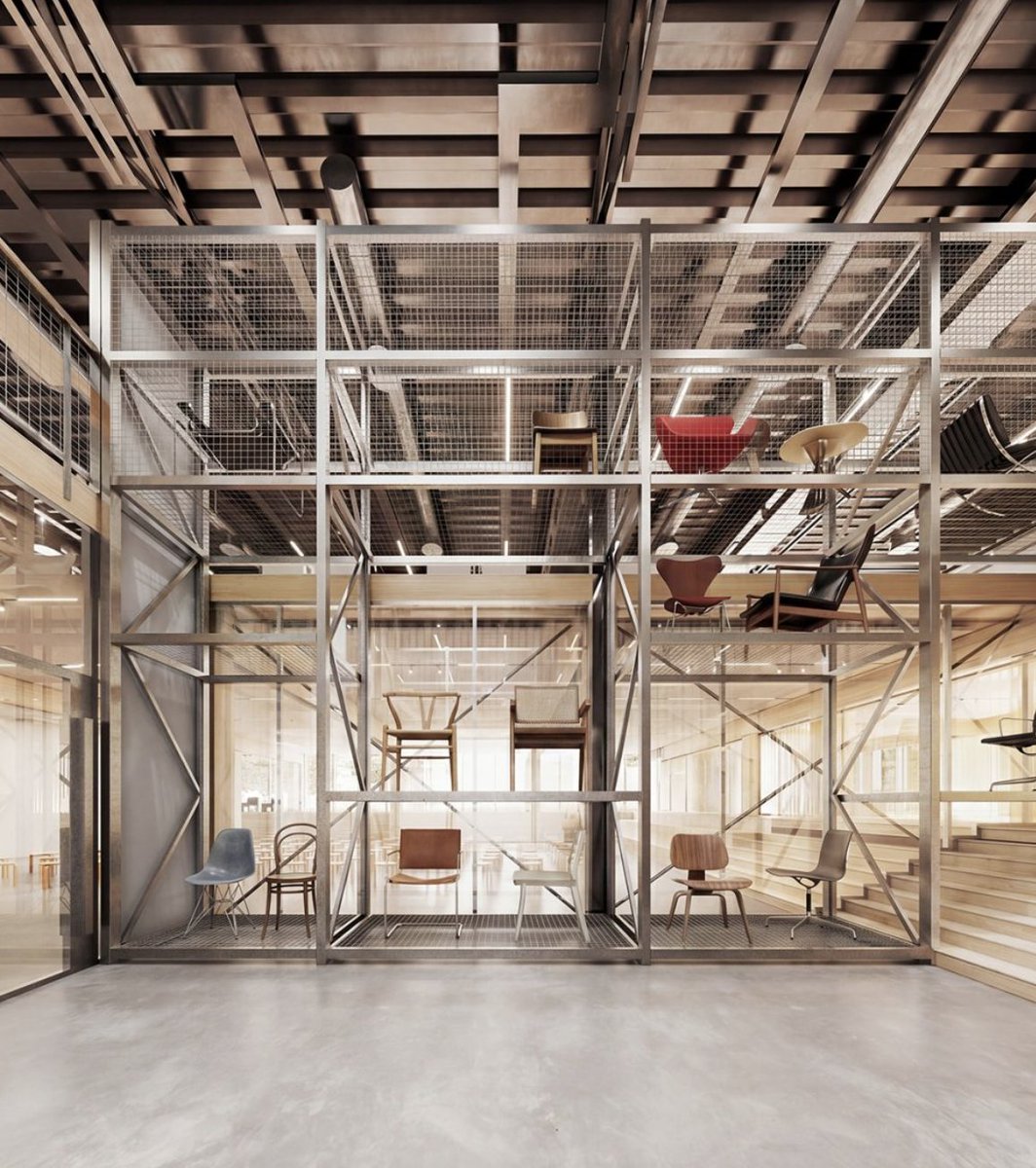 Tender_Stream's tweet photo. Tenderstream member Cobe has been chosen for a "precise transformation" that will see an old IKEA warehouse in Älmhult, Sweden, turned into a furniture museum and platform for historic and contemporary design, which is set to open in early 2027.

Image Credit: Cobe https://t.co/V3Izxxn7Oz