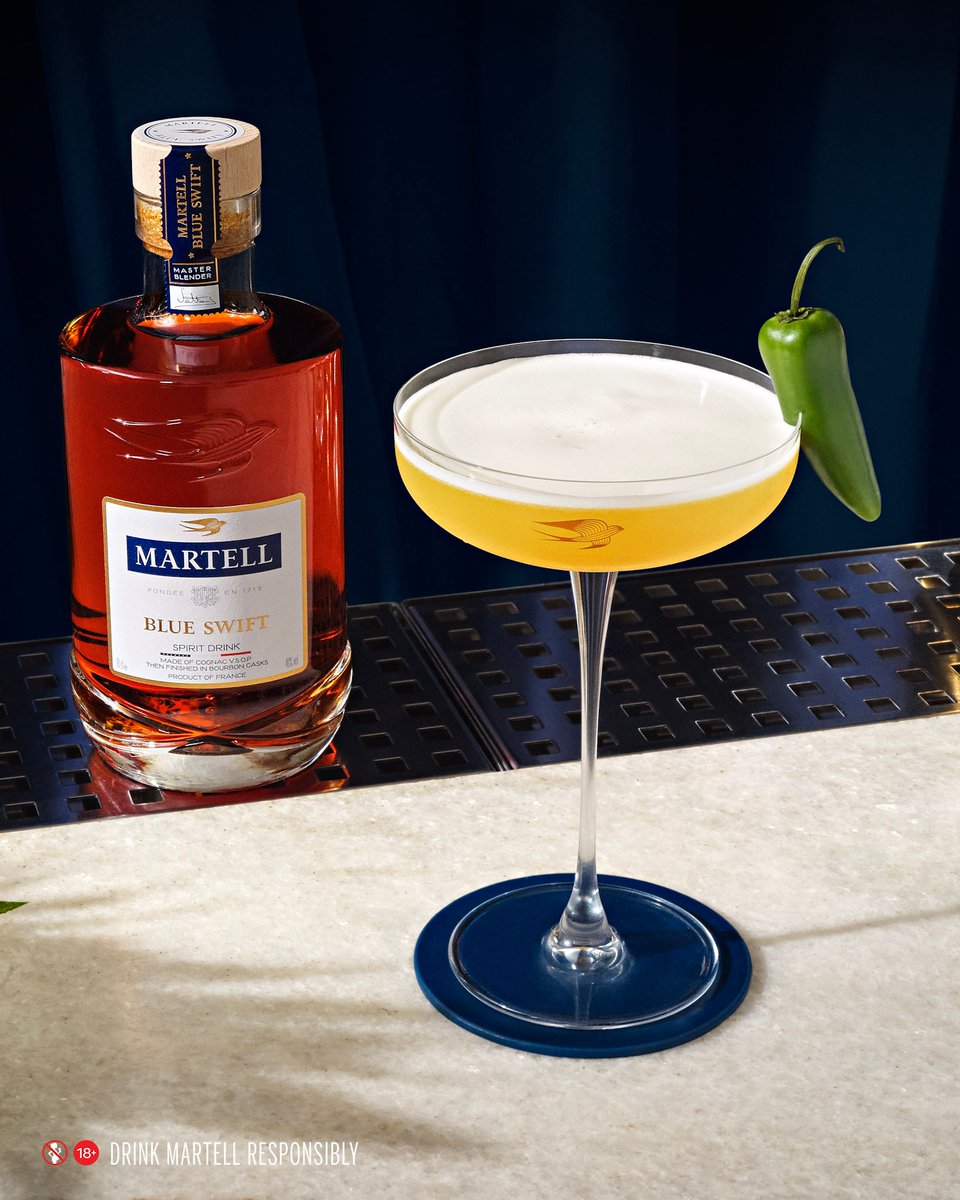 martellnigeria's tweet photo. A cocktail with a kick. Treat your taste buds to a tropical and spicy experience. Here's how to make the Swift and Spicy.

Visit https://t.co/A3Kjhe0wqP for the recipe.
#MartellNG #BeTheStandOutSwift https://t.co/syk3hCoit4