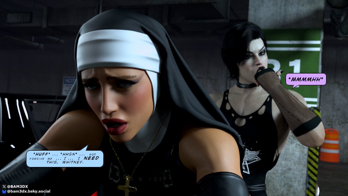 BAM3DX's tweet photo. “Force of Habit” part 5

Whitney is helping Sister Margaret see the light. Though in a moment Margaret is probably going to be seeing stars. 😏 https://t.co/KjLS3VDlY9