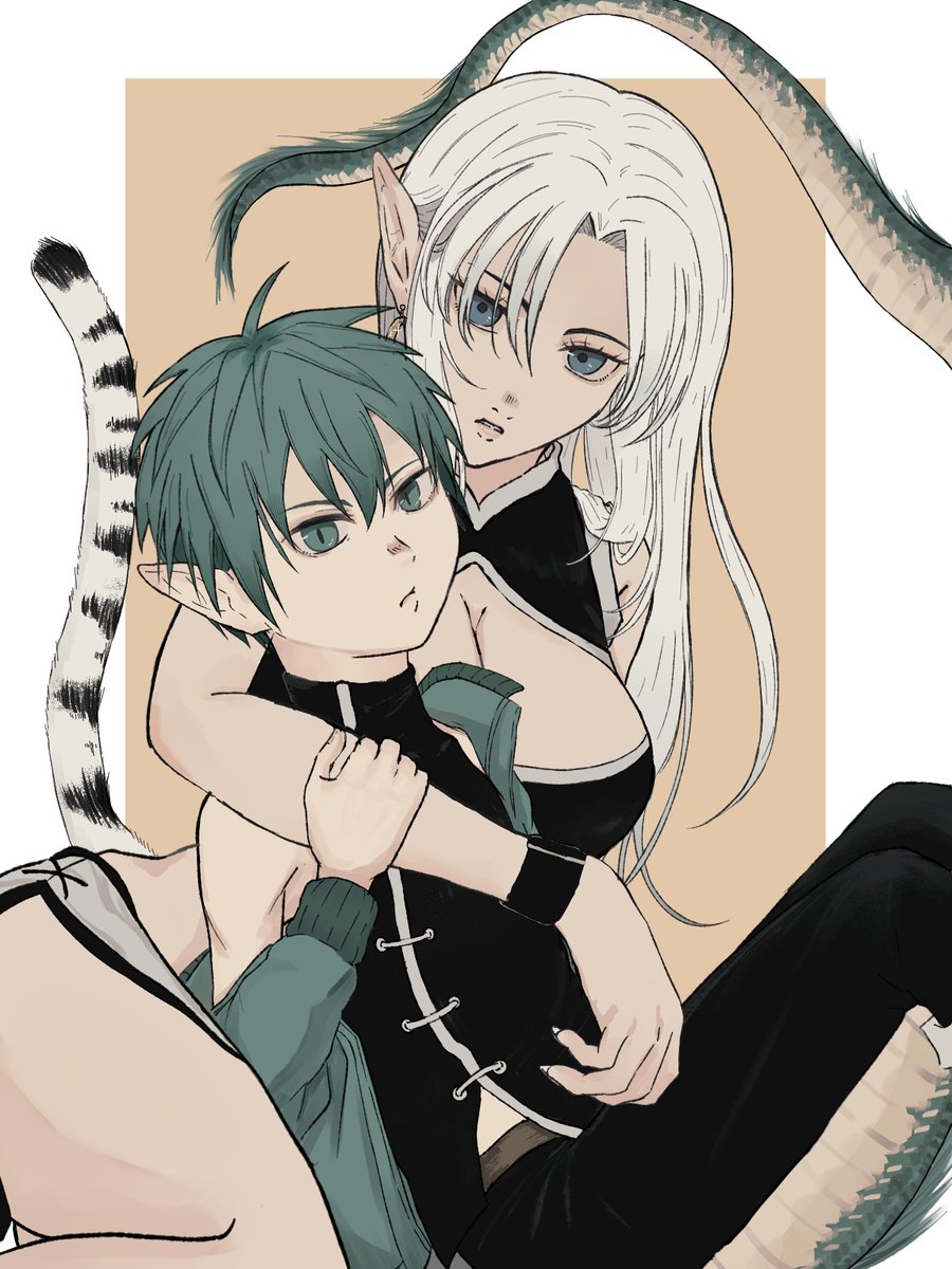 lvFaRZyTdExfJz0's tweet photo. 虎は龍をまだ喰べない。　FA
＃まだ喰べ https://t.co/r7ucdshpBD
