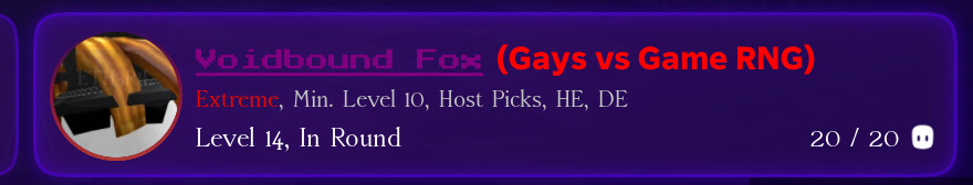 Strange Nullscape Lobby Names tweet media