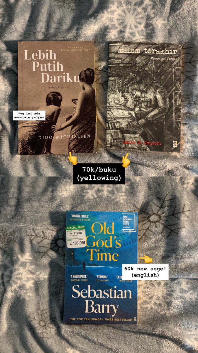 notanotherbin's tweet photo. wts bbrp buku di bawah. Bisa lewat oren + adm kurleb 9.50%+1.250 
better (split payment)

kondi, dll bisa langsung dm aja yaa. Jual cepat. Bisa nego utk bbrp buku.

help repostnya gesss thank youu 🙏 https://t.co/lcaE0N67rL