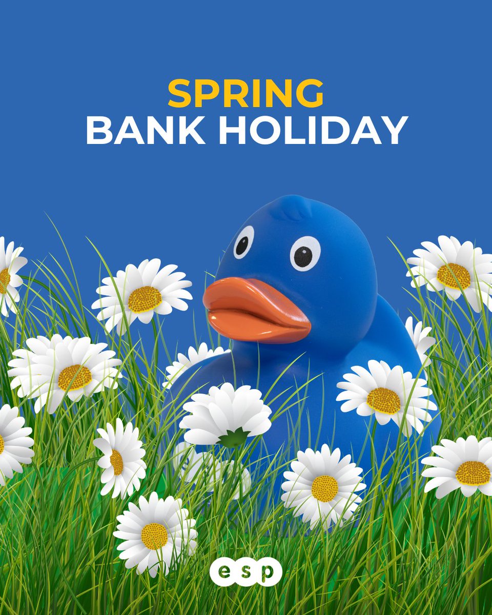 ESPProjects's tweet photo. 📣 Bank Holiday Notice: We close 5pm Fri 22 May &amp; reopen Tues 26 May, 9am.
Enjoy the sunshine! ☀️
🐥 Missy Duck is taking on The Big Hike (Edale → Kinder Scout) for Cash for Kids 💛 — updates next week!
#BankHoliday #MissyDuck #BigHike #CashForKids https://t.co/5F5QSVia8G