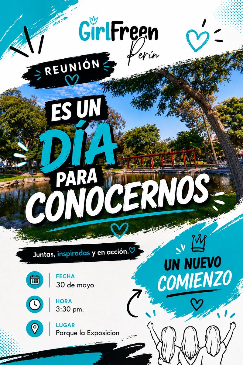 girlfreenperu's tweet photo. ✨ GIRLFREEN PERÚ ✨

Este 30 de mayo tenemos una reunión muy especial 💙
Un espacio para compartir, conectar y conocernos en un ambiente súper bonito 🌿

🗓 Fecha: 30 de mayo
⏰ Hora: 3:30 pm
📍 Lugar: Parque la Exposición

Te esperamos 🤍
#srchafreen‌ https://t.co/1ohMFBWuXK
