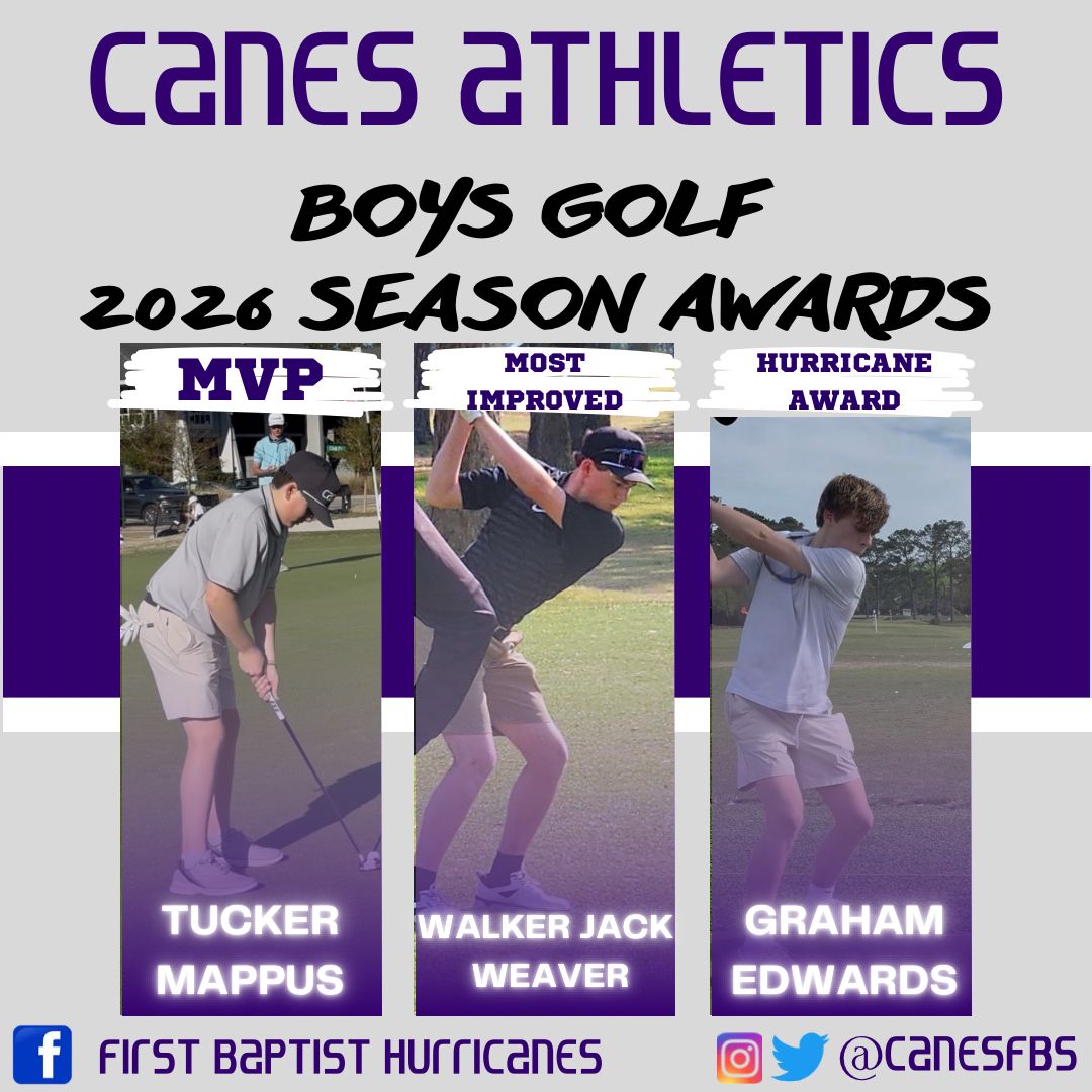 CanesFBS's tweet photo. This week we will recognize all of our 2026 Spring sports award recipients!

Congratulations to all of our Boys Golf award winners!

#WeAreFB https://t.co/jh3kQKfeGS