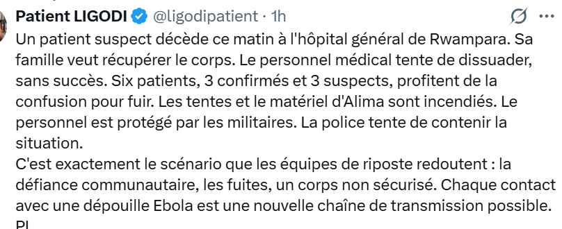 GolbertK's tweet photo. @PatrickMuyaya Ceci s passe ds une zone controle par votre Gvrnmt @PatrickMuyaya https://t.co/GXwRg9n4Q9