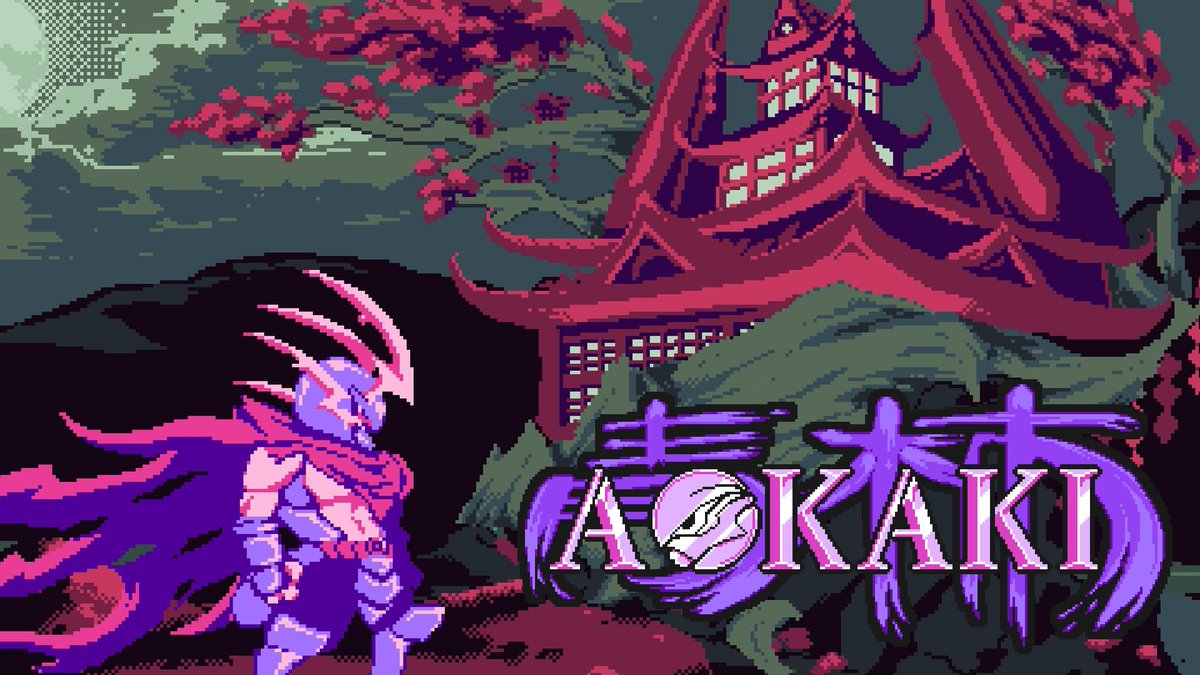 ConchaIndigo's tweet photo. No AI. AOKAKI is made with Godot, Aseprite, Krita and FamiStudio. Plus countless hours of watching Tokusatsu and playing Retro &amp; Indie Games.👹🕹️ https://t.co/vJEZbkL2sq