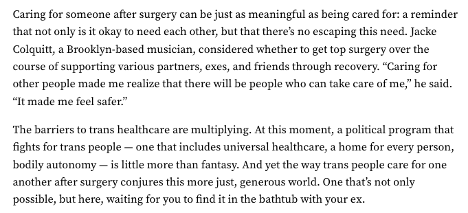 Tanvim's tweet photo. hey, read this great piece by @sohinidesai about exes offering to care for a former partner after top surgery. 

https://t.co/RU9d66GQu1 https://t.co/h3QyiLcVF7