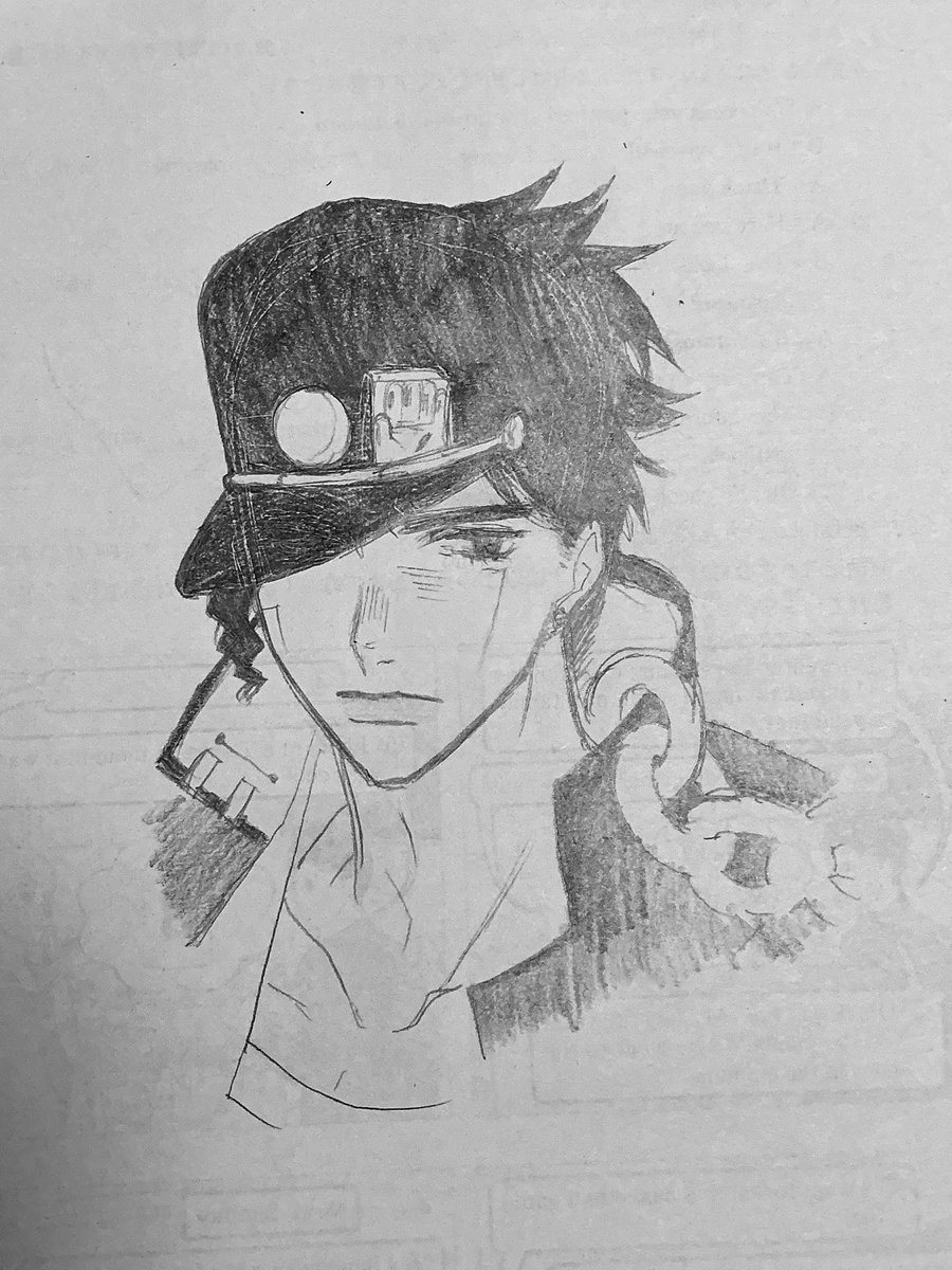 _slnilx7's tweet photo. 【初描き】3部の空条承太郎 https://t.co/Z8FhNErzuT