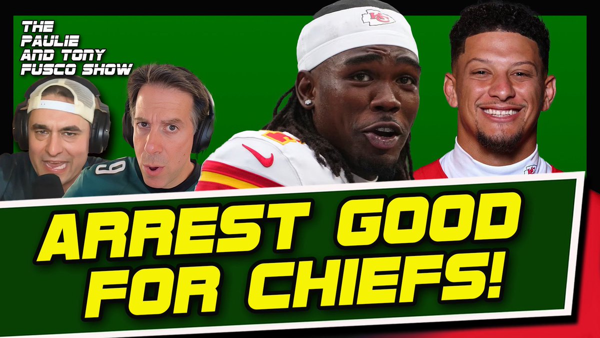 TheFuscoShow's tweet photo. 🚨NEW EPISODE ALERT!🚨

Rashee Rice arrest is GREAT for #ChiefsKingdom.

Plus:
-How Knicks REALLY came back
-Phillies ON FIRE!
-Rousey-Carano SO GOOD!
-The Return of TONY AI
-Much, much more bro…

WATCH NOW: 🎥👇🏼
https://t.co/XwX82x1sGI https://t.co/wuZVUyt5X6