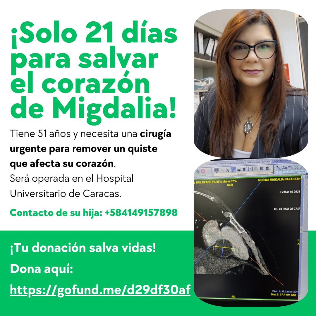 littleshitmor's tweet photo. @gash276 Hola, disculpa que te moleste pero el corazón de mi mamá necesita una cirugía urgente para remover un quiste. ¿Crees que puedas ayudarme con un RT?
¡Gracias y Dios te bendiga!
Link de GoFundMe: https://t.co/oXPQ1fGemc https://t.co/xJLqXIah4i