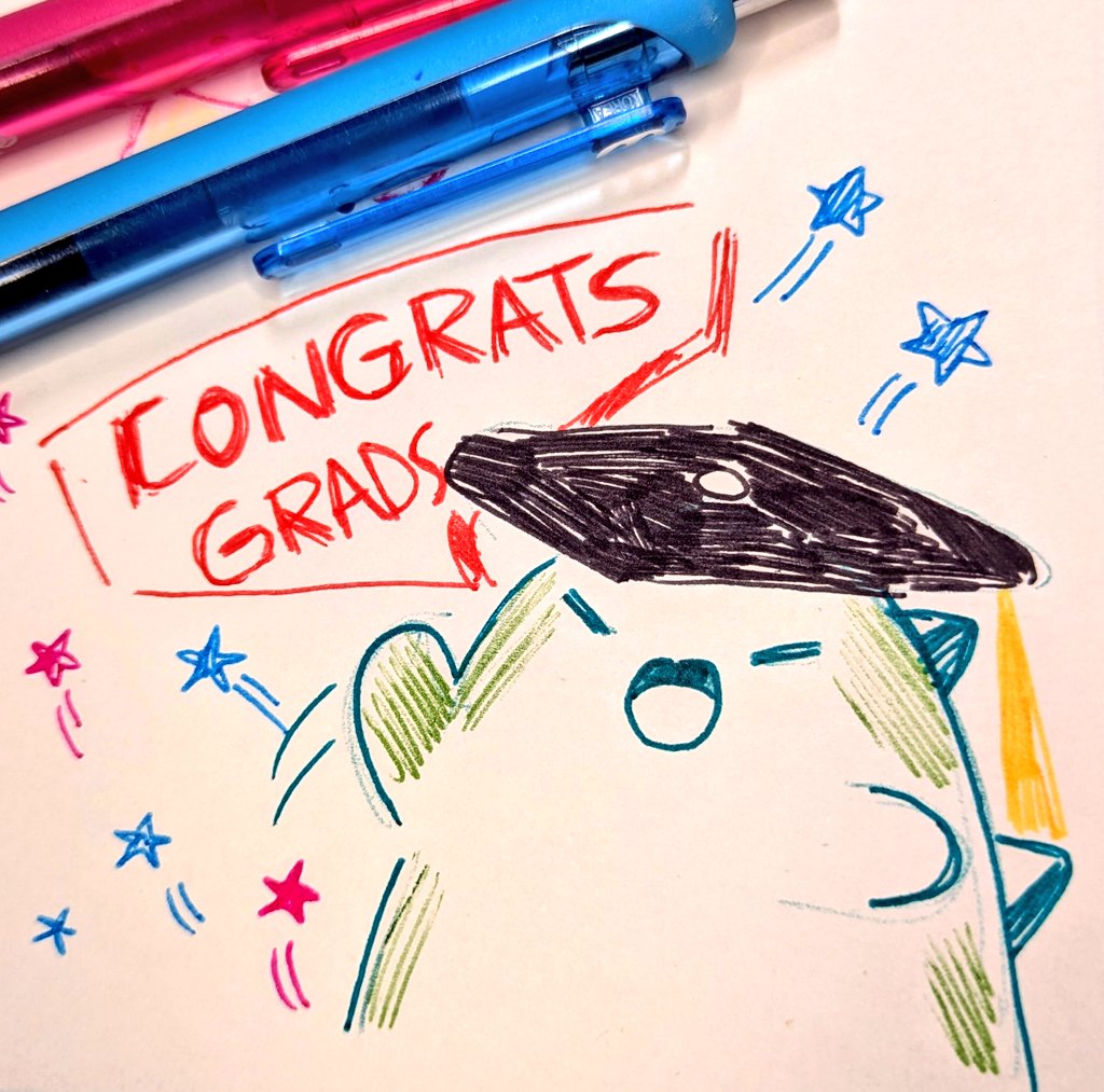 thisissteggy's tweet photo. Hey recent grads✨ Congratulations on making it thru your studies and reaching the other side! Whatever your future holds, Steggy supports you ❤️ Go be amazing 🤩 https://t.co/nGUtPWKY6X