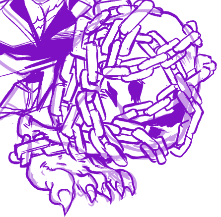 Sollivahn's tweet photo. chains are the worst thing on earth to draw bruh https://t.co/kIrYOY6LiS