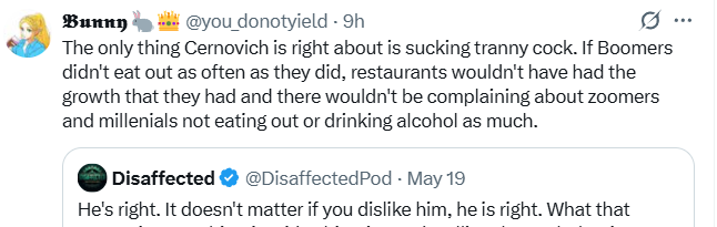 Disaffected tweet media