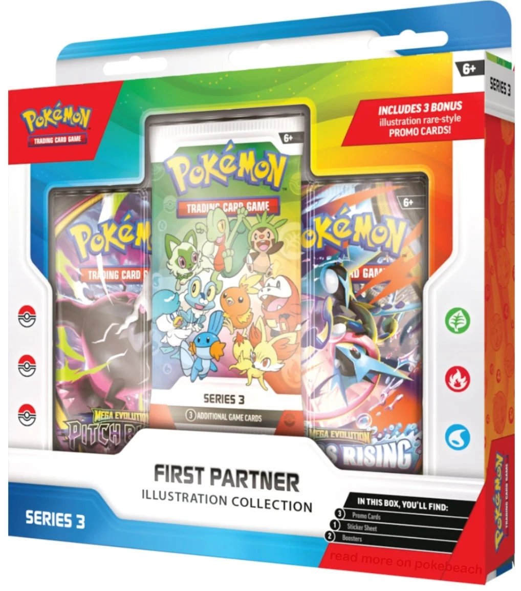 First Partner Illustration collection Series 3 has been revealed!  Containing 1 pack of Pitch Black and 1 pack of Chaos Rising, along with 1  pack of Series 3 cards.