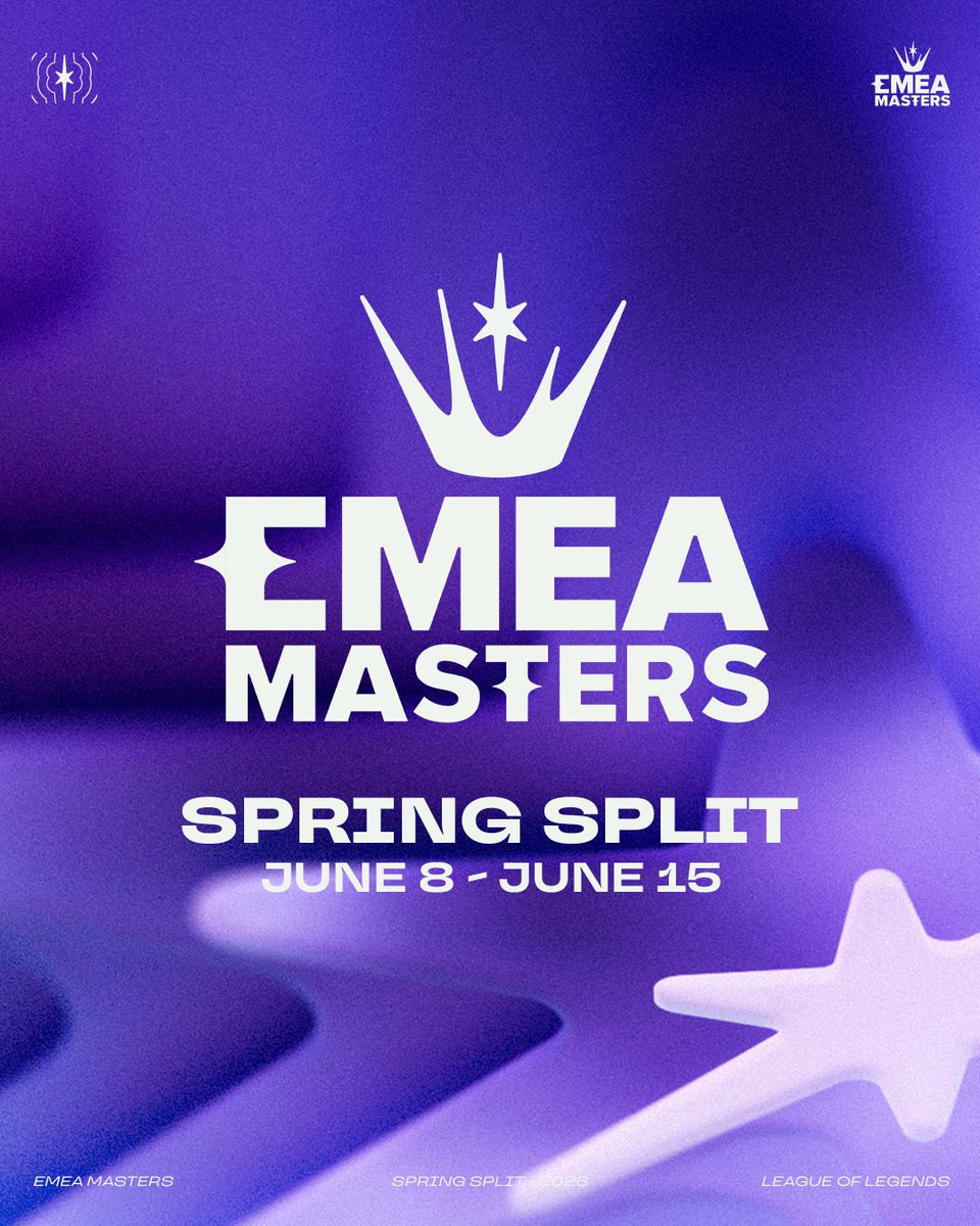 EMEAmasters's tweet photo. EMEA Masters Spring Split 2026 Format & Slot Distribution Update

Following the announcement of the EMEA Masters Spring Split, we’ve taken additional time to review the format and slot distribution alongside internal discussions and community feedback, particularly around ERL representation.

While extending the tournament duration isn’t possible within the current competitive calendar, we worked to find a better balance within the existing structure. 

As a result, EM Spring will expand from 20 to 28 teams, with additional qualification slots allocated across ERLs and an updated format of the Play-In stage aimed at reducing the impact of single draws or isolated BO3s.  

These changes are intended to improve both regional representation and the overall competitive experience, while maintaining the condensed event timeline. 
We appreciate your passion around the ecosystem and wanted to make sure more teams have a path to compete on the regional stage. 

More details below 👇