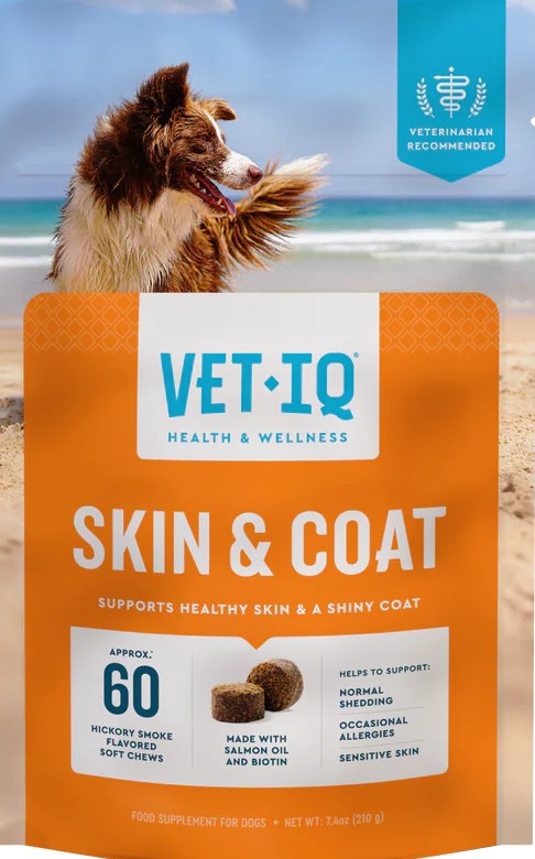 ASAAgroVet's tweet photo. VET-IQ SKIN &amp; COAT   Q.145.00
¡Dale a tu perro el cuidado que se merece ! Estos masticables suaves están elaborados con ingredientes de alta calidad que favorecen un pelaje brillante y una piel más suave para una luminosidad saludable que comienza desde el interior. https://t.co/2E5CfeJMLx