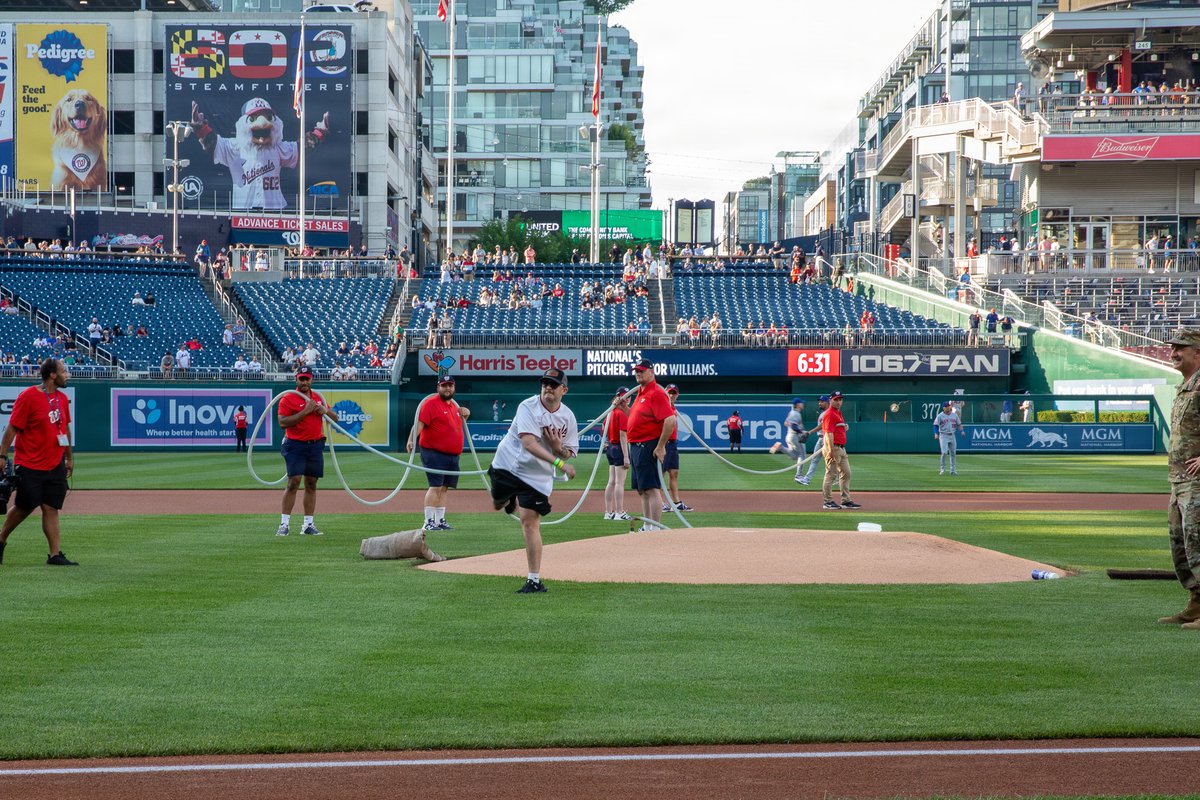 After months of rehabilitation following a targeted attack while serving with Joint Task Force–DC, SSgt Andrew Wolfe returned to the spotlight to throw the ceremonial first pitch during National Guard Day at Nationals Park. His recovery reflects dedication on and off the field! https://t.co/ifX7i7i7y0