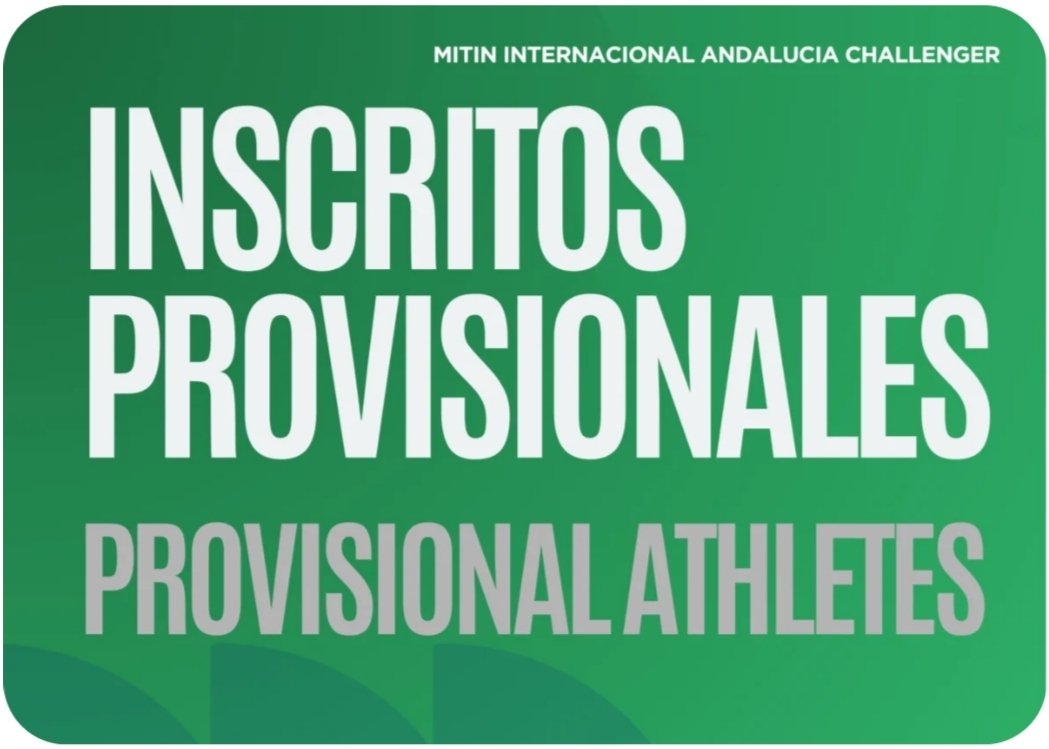 atletismoFAA's tweet photo. 💫 ANDALUCÍA CHALLENGER 💫

💥 Hoy no os presento a nadie, hoy os digo todos los nombres‼️

📋https://t.co/unWfi8lqxc

🫵OS ESTÁBAMOS AVISANDO🫵
@AndaluciaJunta @dipgra https://t.co/w8TWWne1w9