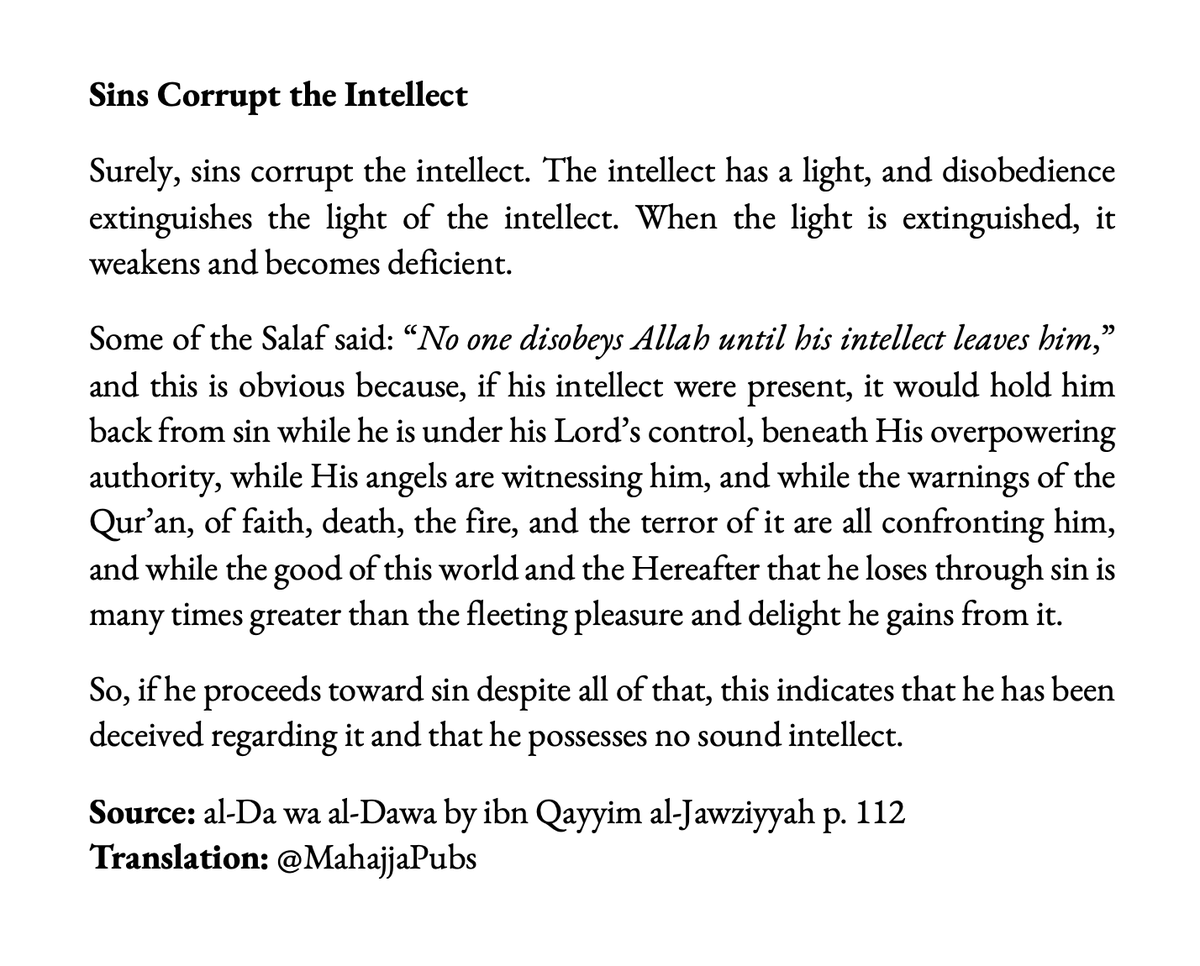 ClearPathPress's tweet photo. #Sins Corrupt the #Intellect https://t.co/k4he3PvzRm