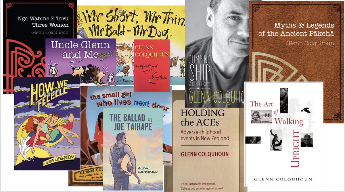 domhnallmaca's tweet photo. Just some of the many works of Glenn Colquhoun, as interviewed by Lucy O'Hagan for https://t.co/q9xwT9VL85. Glenn is a GP, poet, and children's writer.  What a star! https://t.co/ar1h15VmQs