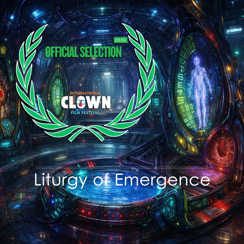PChroustovsky's tweet photo. Honored to have my film “Liturgy of Emergence” selected by the Clown IFF @film_clown  🤩 #filmfestivalawards #paris #scify #cyberpunk #aishortfilm https://t.co/N1vMNzSAYu
