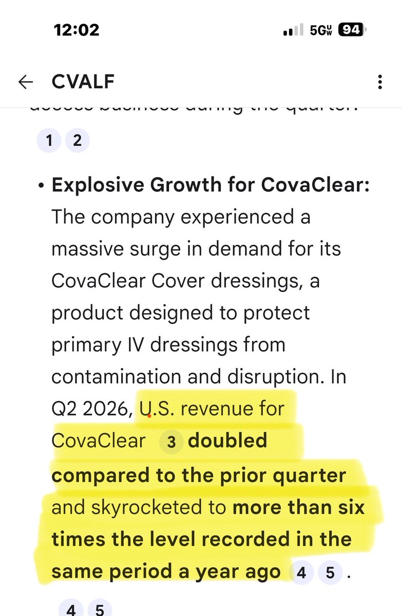 andy_lehman's tweet photo. $CVALF $COV.V https://t.co/9idsndKOSk