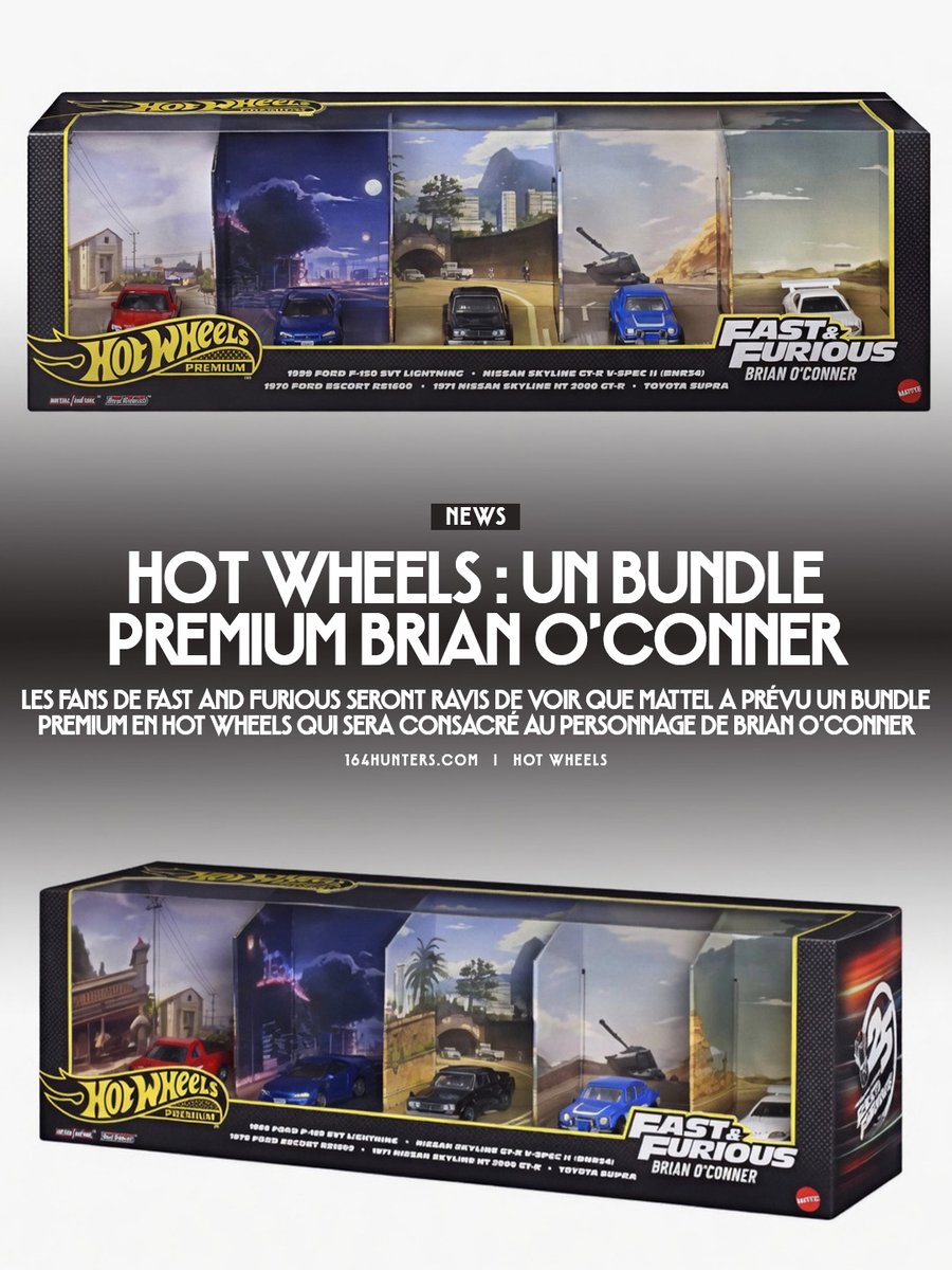 🇫🇷 Hot Wheels: Un bundle premium Brian O'Conner 🇯🇵 ホット