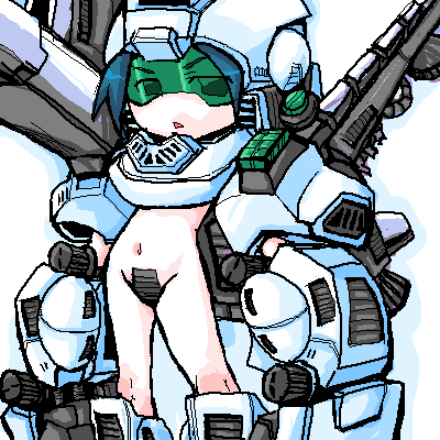 「大昔の武装ガールみて」|ちる/コバヤシくんのイラスト