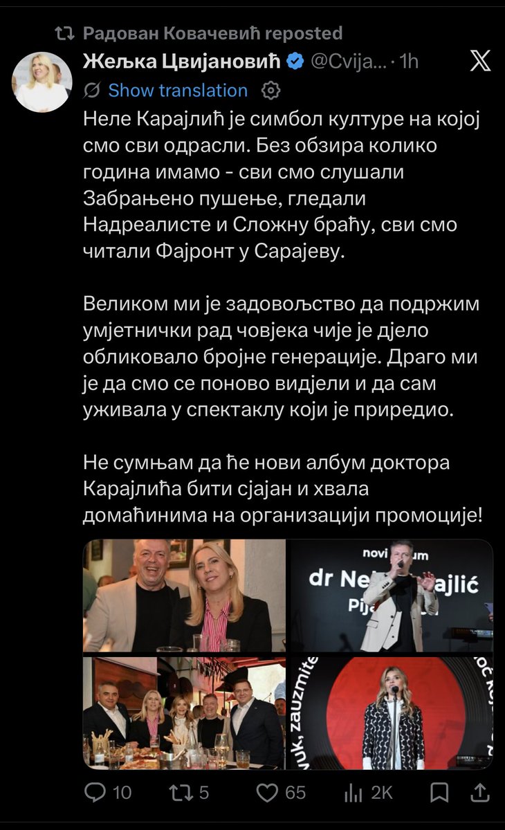 Nedim Dervišbegović tweet media