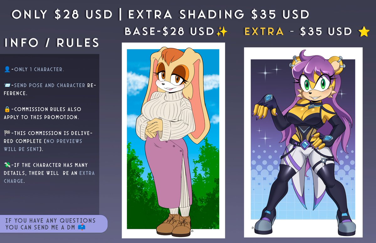 Rubishart's tweet photo. Only 6 spaces ! i have open com! ☀️
p.d: Sharing or buying always helps me a lot! ❤️🙏 https://t.co/ZzXvVhA0zB