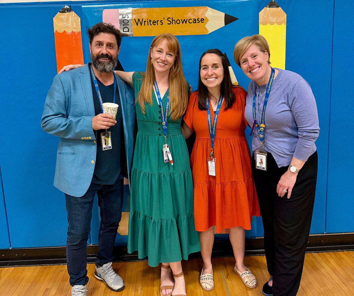 dist105's tweet photo. D105's annual Writers' Showcase was held on Tuesday evening, &amp; it did not disappoint! This group of 23 authors, comprised of K-6 graders from all 5 schools,  read their winning submissions with an impressive level of confidence and composure. We are so proud of their hard work! https://t.co/jYNsxsexnr