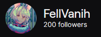 FellVanih's tweet photo. Last night I officially reached 200 followers on Twitch!!! I cannot thank you all enough for the love and support! Having this much support is more than I could dream of starting out 5 months ago!

I am over the moon thrilled and happy that you all enjoy my quirks and nonsense, and I appreciate you all very much! 🩶🦇🩶