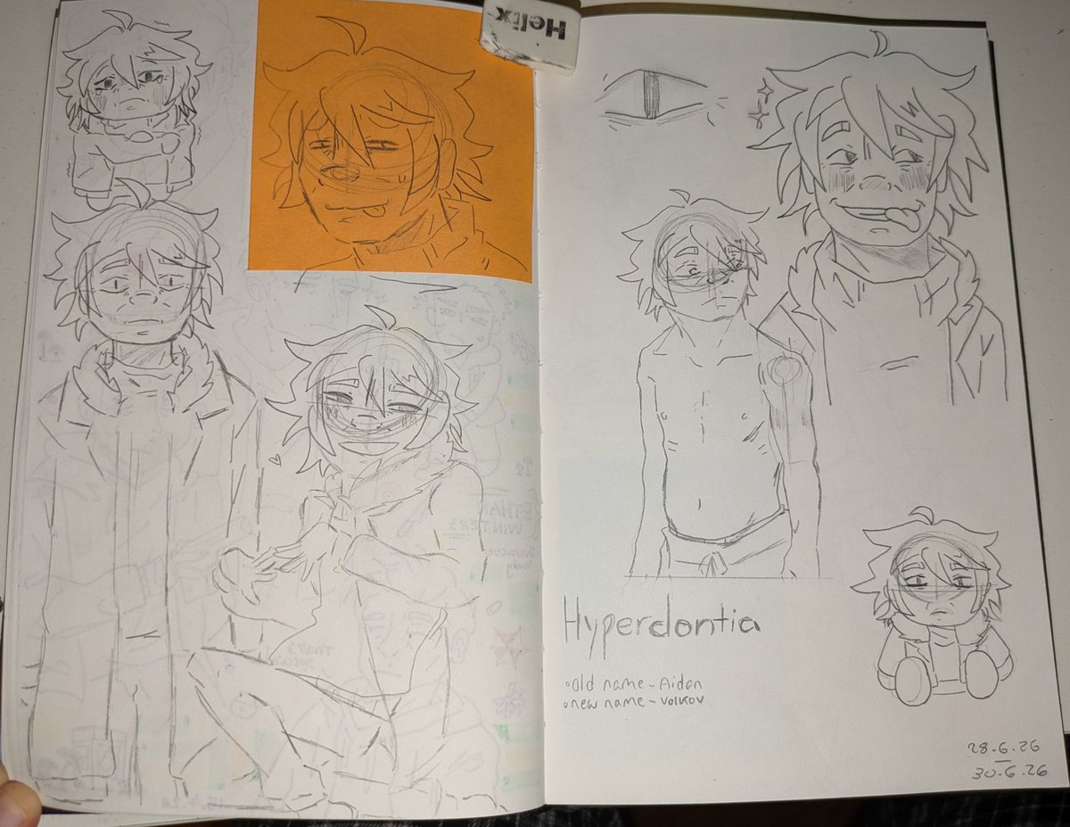 m0noss's tweet photo. @zzaxkerie AH I don't have a coloured version of his current design but I do have one coloured version of his old design https://t.co/gwEGJf1b7t