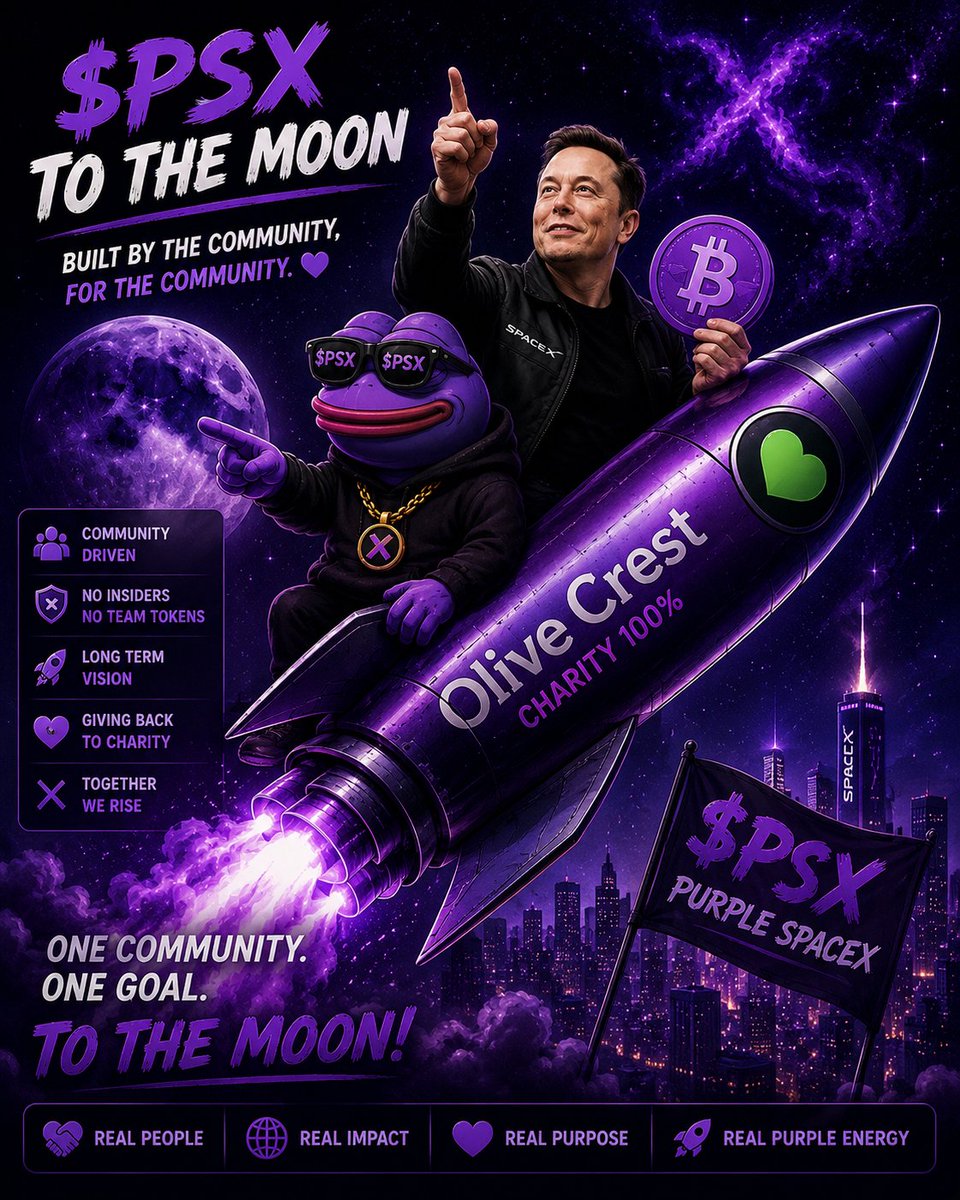 Purple SpaceX tweet media