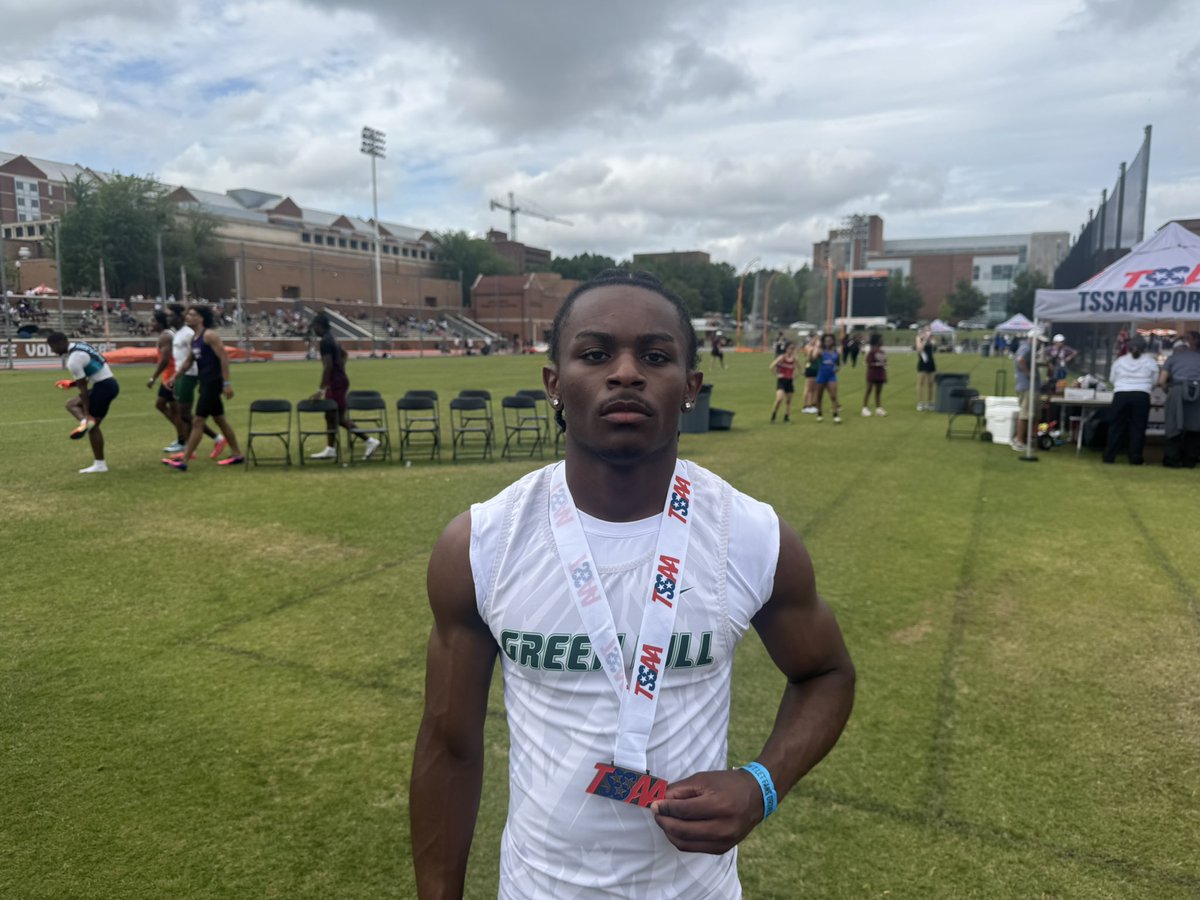 ghsportsnetwork's tweet photo. Junior Zilon Beard placed 7th in the Boys 100 Meter Dash after a good run in the first heat. https://t.co/nFUsZK6ra4
