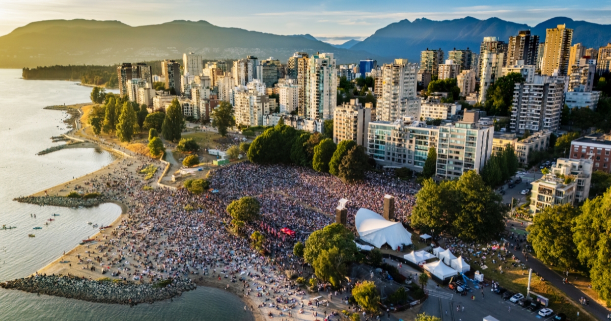 ParkBoard's tweet photo. 🗓️ Symphony at Sunset returns July 11, featuring a free outdoor concert by VSO!
 
📍This year's event will temporarily move to David Lam Park due to Metro Vancouver’s Water Supply Tunnel project at Sunset Beach.
 
🎶 Full event details coming in June. 

🔗 https://t.co/iljky0nc9a https://t.co/w9iAPpJe8B