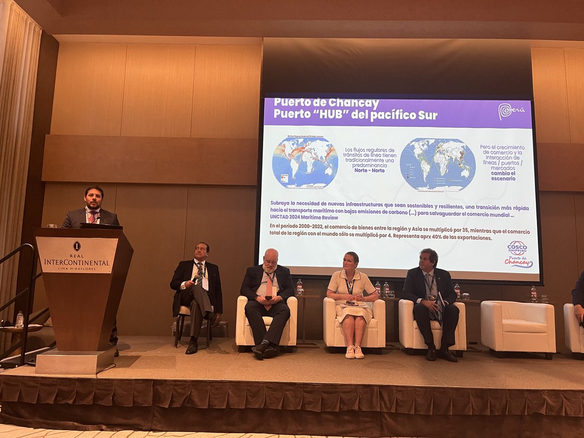CIANAM3's tweet photo. Continuamos en el evento Asamblea Anual de Cianam 2026 en Lima, en el panel Presentación por Países expone Perú : “Puerto Chancay Hub Logístico Regional del Pacífico ”, organizado por @apam https://t.co/lEksHEB7Od