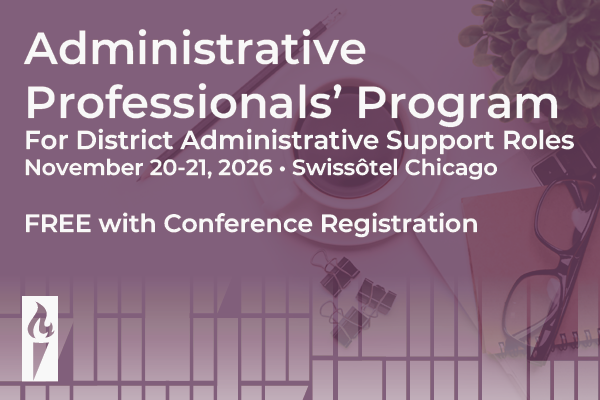 ILschoolboards's tweet photo. The Admin Professionals’ Program will return at the 2026 Conference! A professional development opportunity that includes breakout panels, a keynote speaker/workshop, networking &amp; more designed for school board secretaries or district admin assistants. https://t.co/KeHgh4it6e https://t.co/mEOtg1baoC