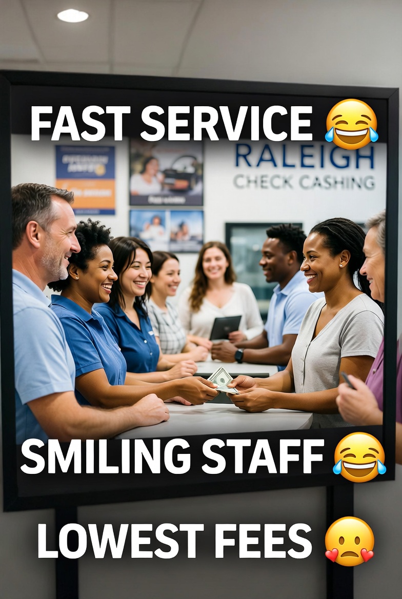 ASKCheckCashing's tweet photo. Hey Raleigh! 👋 Tired of waiting in endless bank lines just to cash your hard-earned check? time is valuable!
💸 Lowest fees in town⚡ Lightning-fast service🤝 Super easy transactions
Swing by and see how easy it can be, or give our friendly team a call at 919-856-1041! https://t.co/XWVfnX6n8P